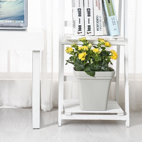 Tree’ O กระถางต้นไม้ รุ่น 6PY022-WH ขนาด 15 x 15 x 14 ซม. (6นิ้ว) สีขาว