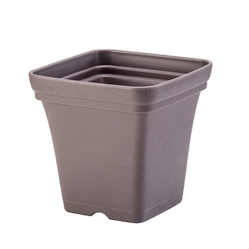 Tree  O กระถางต้นไม้ รุ่น 6PY024-GY ขนาด 25 x 25 x 24 ซม. (10นิ้ว) สีเทา