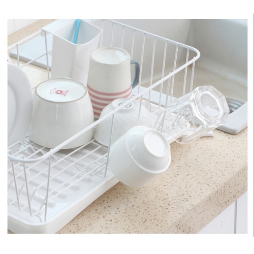 GOME ที่คว่ำจาน 25.3x43x15 ซม. PRO KITCH01 สีขาว