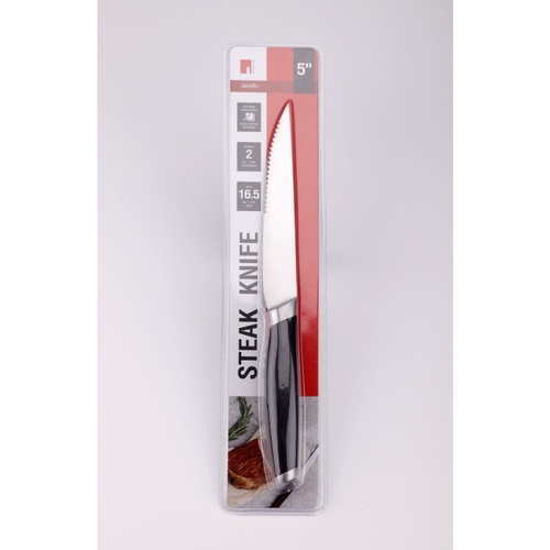 ADAMAS มีดสเต็กด้ามดำ 5 นิ้ว KESH10