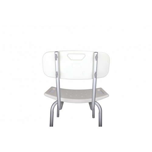 Verno เก้าอี้อาบน้ำมีพนักพิง รุ่น 6KM006  ขนาด 9x19x46 ซม.  สีขาว