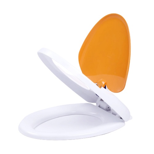Verno ฝารองนั่ง2ชั้น V shanpe รุ่น LPF-207 สีส้ม+ขาว