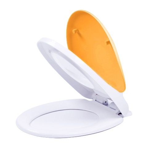 Verno ฝารองนั่ง2ชั้น O shape รุ่น LPF-223 สีส้ม+ขาว