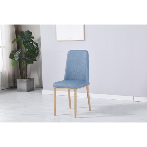 DELICATO เก้าอี้ KAYO หุ้มPU ขนาด 48x45x89ซม. สีฟ้า