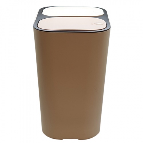 ถังขยะคู่ รุ่น ZXHL003-BE ขนาด 15L สีเบจ