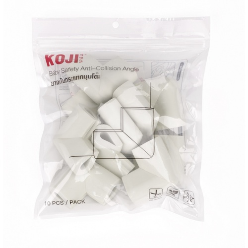KOJI-DIY ยางกันกระแทกมุมโต๊ะ รูปตัว U รุ่น 2FFH005-W (10ชิ้น) คละสี