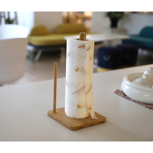 GOME แกนไม้ใผ่ใส่กระดาษทิชชู่ ขนาด 14.5x14.5x27 ซม. รุ่น 2ZR002