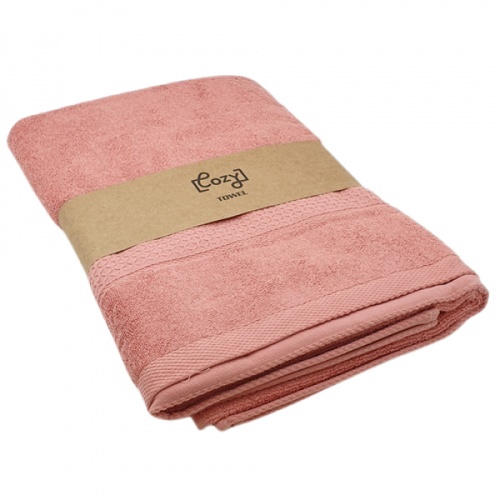 COZY ผ้าขนหนู รุ่น BQ007-COR ขนาด 70x140 ซม. สีโครอล