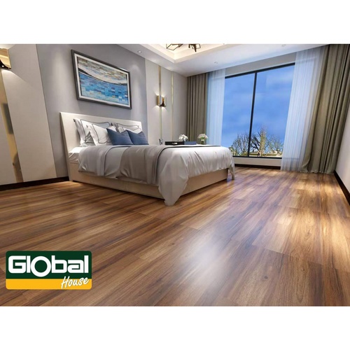 Tapio กระเบื้องยางหลังกาว 152.4x914.4x2มม. รุ่น2PBJ001 Wood Dark Brown สีน้ำตาลเข้ม (16แผ่น/2.23ตร.ม.) A.