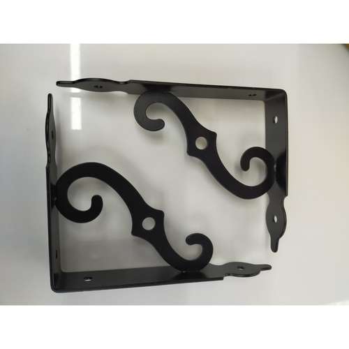 ฉากรับชั้นเหล็ก  PQS-TJ2106 14*2.5*11cm สีดำ