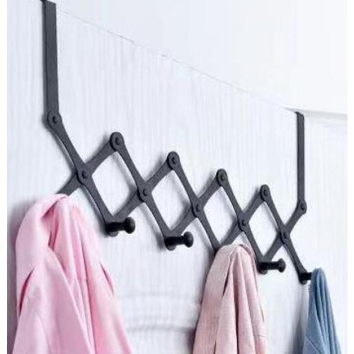 Iris ขอแขวนผ้าสแตนเลส 5 ขอ รุ่น slim PQS-PP5   สีดำ