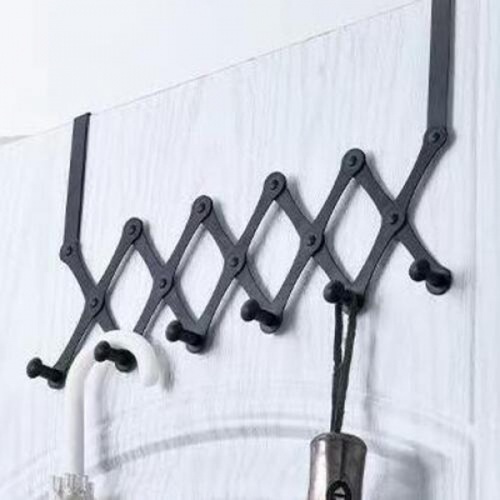 Iris ขอแขวนผ้าสแตนเลส 5 ขอ รุ่น slim PQS-PP5   สีดำ