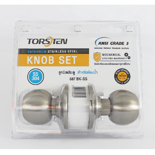 TORSTEN ลูกบิดห้องน้ำ สเตนเลส-304 รุ่น TTJ587-K304-SS สีสเตนเลส