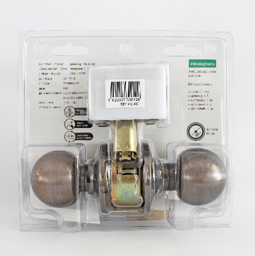 TORSTEN ลูกบิดทางผ่าน สเตนเลส-304 รุ่น 587 PS-AC สีทองแดงรมดำ