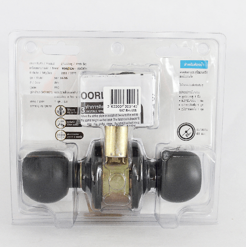 TORSTEN ลูกบิดห้องน้ำ สเตนเลส-304 รุ่น TTJ587-K304-MB สีดำ