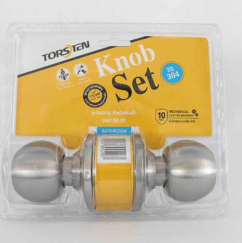 TORSTEN ลูกบิดห้องน้ำ สเตนเลส-304 รุ่น TTJS587-K304-SS สีสเตนเลส