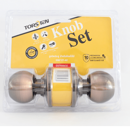 TORSTEN ลูกบิดห้องทั่วไป รุ่น TTJS587-AC สีทองแดงรมดำ