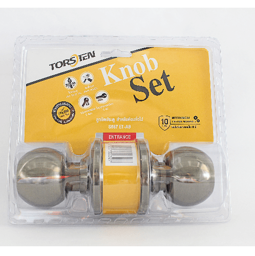 TORSTEN ลูกบิดห้องทั่วไป รุ่น TTJS587-AB สีทองเหลืองรมดำ