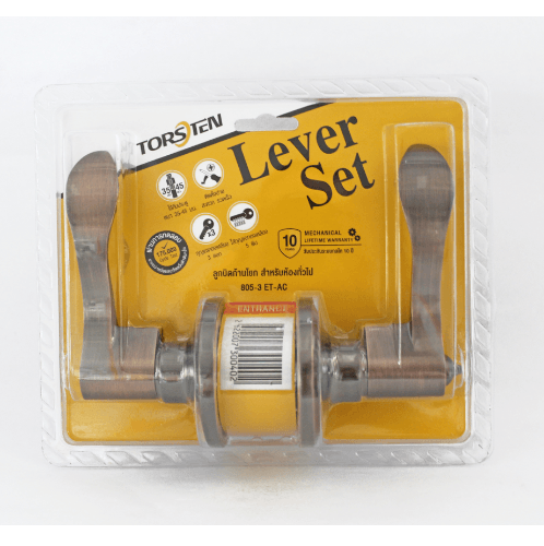 TORSTEN มือจับก้านโยกห้องทั่วไป รุ่น TTJ805-3-LV-AC สีทองแดงรมดำ
