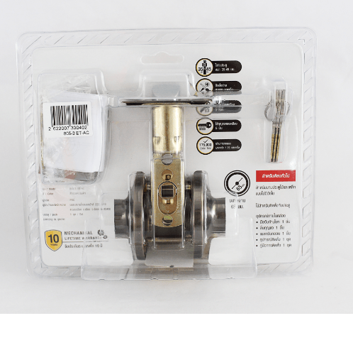 TORSTEN มือจับก้านโยกห้องทั่วไป รุ่น 805-3 ET-AC สีทองแดงรมดำ