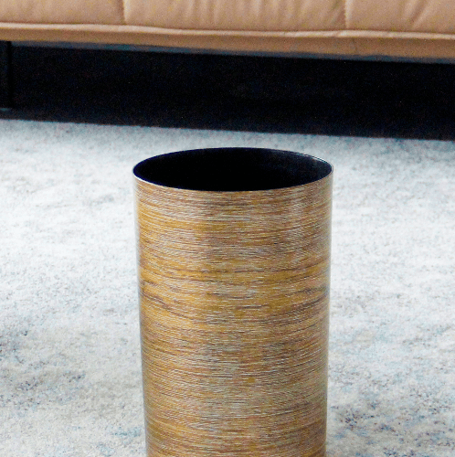 ICLEAN ถังขยะกลม 8 ลิตร รุ่น TG51717 ขนาด 20x20x29.8ซม. ลายไม้