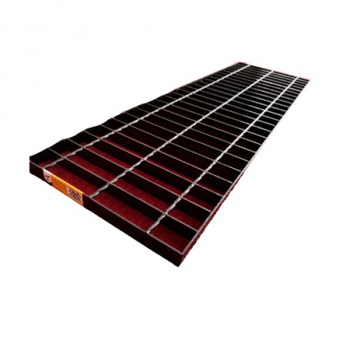 ปืนใหญ่ ตะแกรงรางน้ำพ่นสี ขนาด 30x100x2.5ซม.หนา3มม.สีดำ