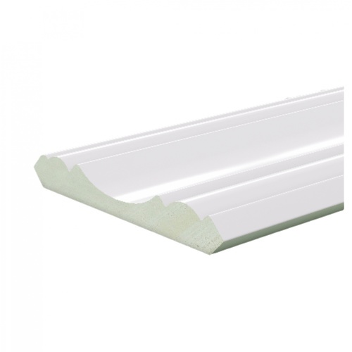 GREAT WOOD ไม้บัวบน PVC  FCR-1004A (WH05) 100x13x2700มม. สีขาว