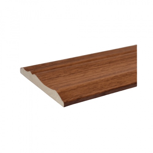 GREAT WOOD ไม้มอบ PVC  FCM-0757A (CH02) 75.5X10x2700มม.สีเชอร์รี่