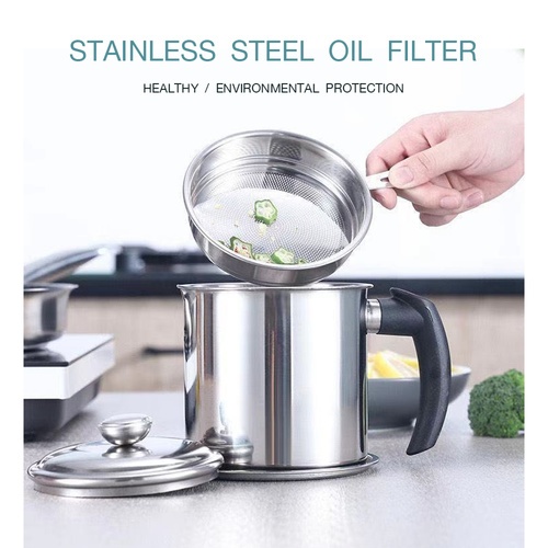 SANE หม้อกรองน้ำมันสแตนเลส 1300 มล. YURI