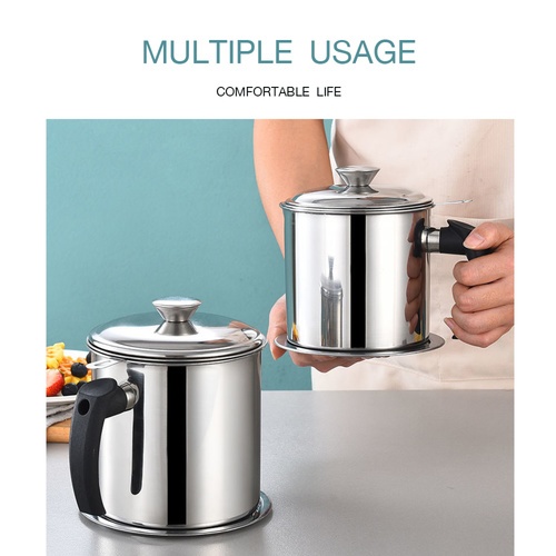 SANE หม้อกรองน้ำมันสแตนเลส 1300 มล. YURI