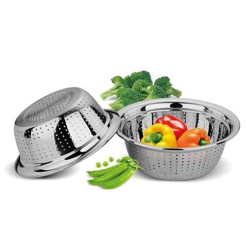 SANE ตะกร้าล้างผักสเตนเลส 38x13ซม. WUNBY