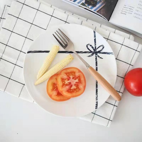 ADAMAS จานเซรามิค 8นิ้ว MILADA-04 คละลาย