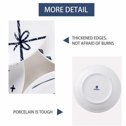 ADAMAS จานเซรามิค 8นิ้ว MILADA-04 คละลาย