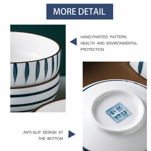 ADAMAS ชามเซรามิค 6นิ้ว MILADA-07 คละลาย