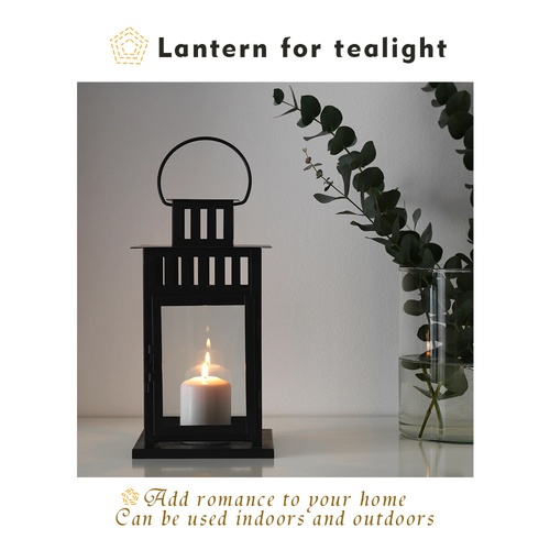 COZY ตะเกียงเทียน รุ่น GUS 13×13×28 ซม.  สีดำ