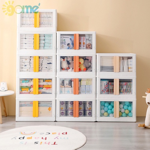 GOME กล่องพับได้บานเปิด รุ่น 14328 ขนาด 40x64x37 ซม.(72L) สีขาว 