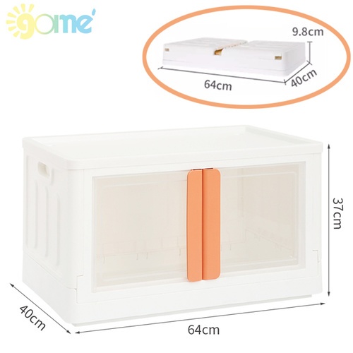 GOME กล่องพับได้บานเปิด รุ่น 14328 ขนาด 40x64x37 ซม.(72L) สีขาว 