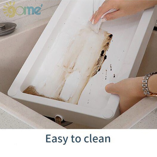 GOME ชั้นวางของทรงแคบ 4 ชั้น มีล้อเลื่อน รุ่น J-2500044 ขนาด 25x40x90 ซม. สีขาว