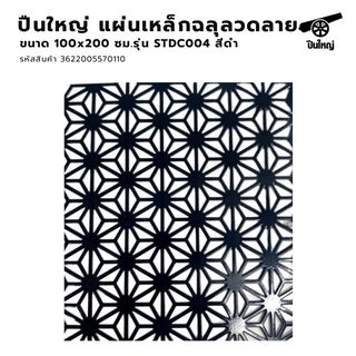 ปืนใหญ่  แผ่นเหล็กฉลุลวดลาย  ขนาด 100x200 ซม. รุ่น STDC004 สีดำ