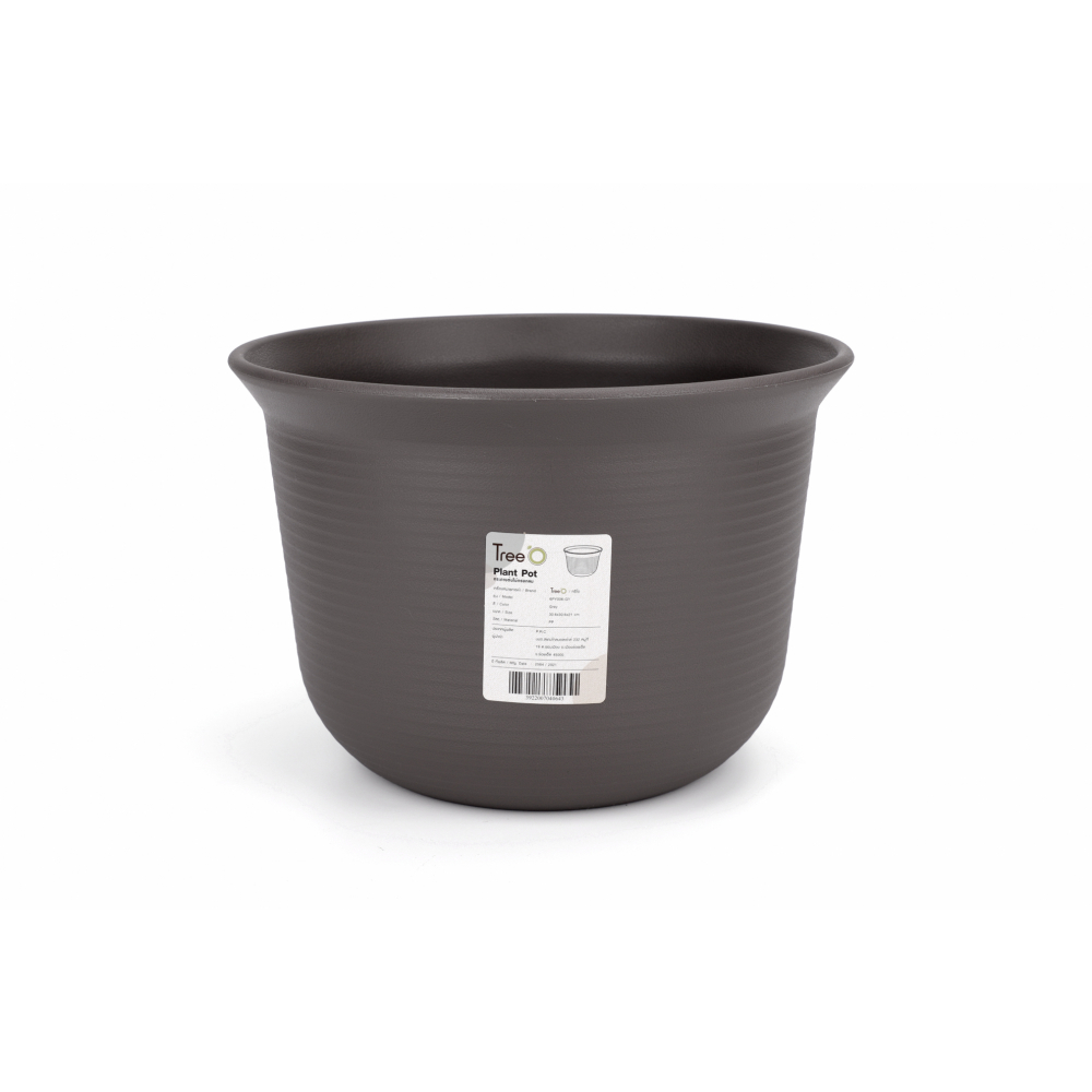Tree’ O กระถางต้นไม้ รุ่น 6PY006-GY ขนาด 30.6 x 30.6 x 21 ซม. (12นิ้ว) สีเทา