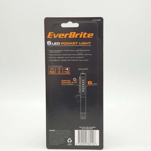 EVERBRITE ไฟฉายแบบพกพา ขนาด 16.5x1.9x3.2 รุ่น E101004
