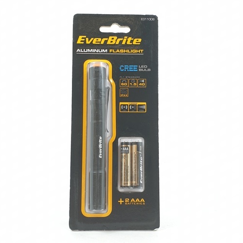 ពិល ស៊េរី  E011008 ទំហំ  1.6x13.8x2 cm  EVERBRITE ពណ៌ខ្មៅ