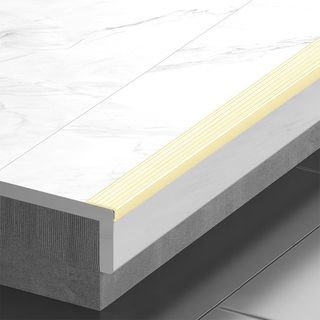 MAC จมูกบันได PVC หน้ากว้าง 45 มม. ยาว 2 เมตร รุ่นDF45-20B4 สีเบจ