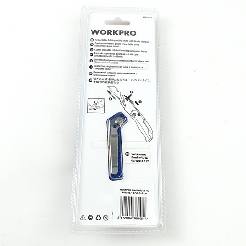 WORKPRO  มีดกรีดพับได้ รุ่น W011017