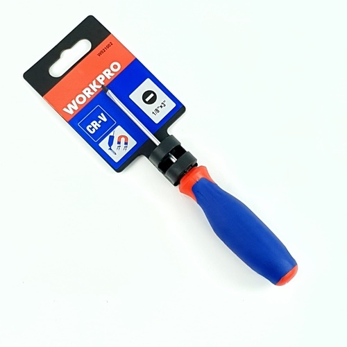 WORKPRO ไขควงปากแบน รุ่น W021002 ขนาด 1/8x3นิ้ว