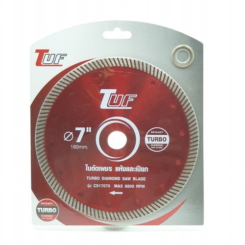 TUF ใบตัดเพชร 7 นิ้ว ตัดคอนกรีต ตัดแห้ง-น้ำ รุ่น CS17070