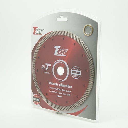 TUF ใบตัดเพชร 7 นิ้ว ตัดคอนกรีต ตัดแห้ง-น้ำ รุ่น CS17070