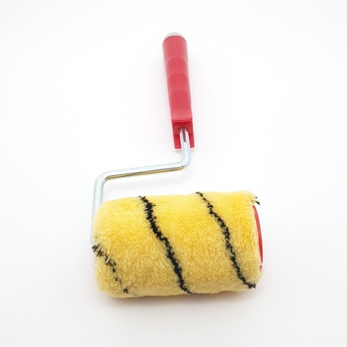 HUMMER ลูกกลิ้งทาสี พร้อมด้าม(G-009) รุ่น DTPT324 สีเหลือง-ดำ 4นิ้ว