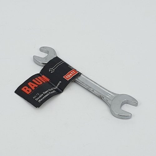 BAUM ประแจปากตาย  10X11mm. (Carbon-Steel)