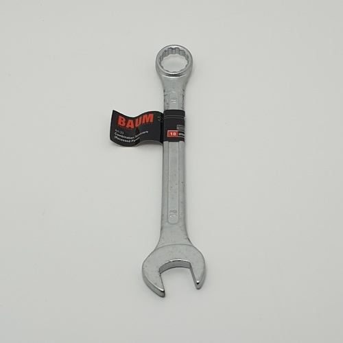 BAUM ประแจแหวนข้างปากตาย  18mm. (Carbon-Steel)